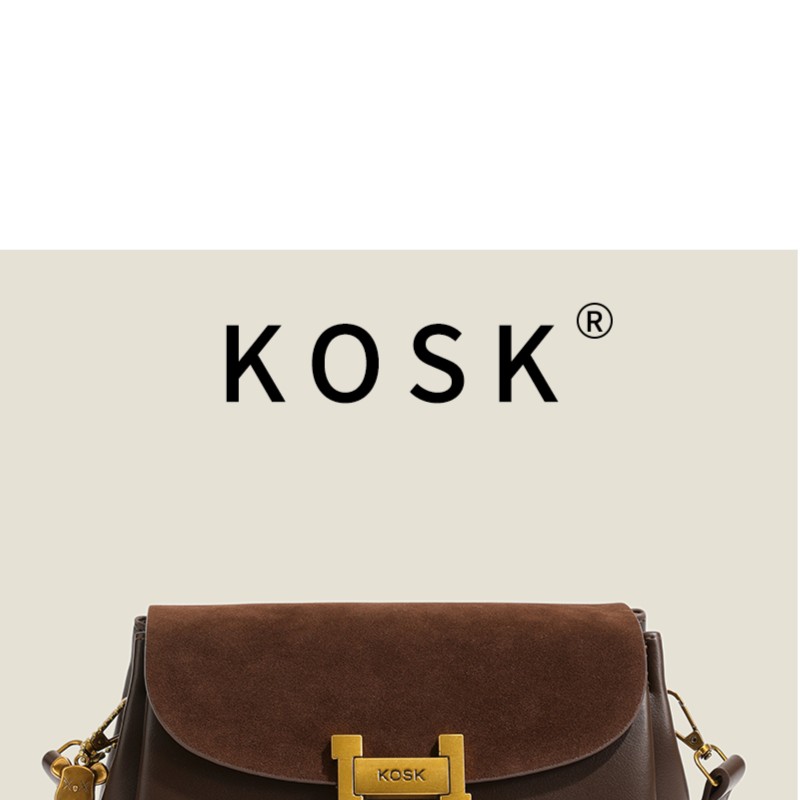 KOSK/KOSK2023秋冬新款百搭轻奢女士小包时尚百搭单肩斜挎包3377