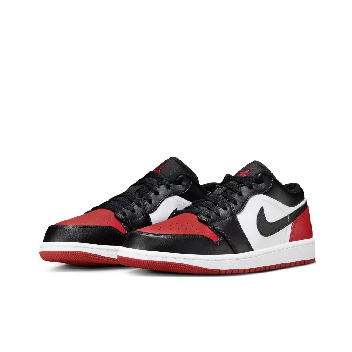 【渝北爱琴海专享】NK Air Jordan1低帮篮球鞋男黑红脚趾 553558161