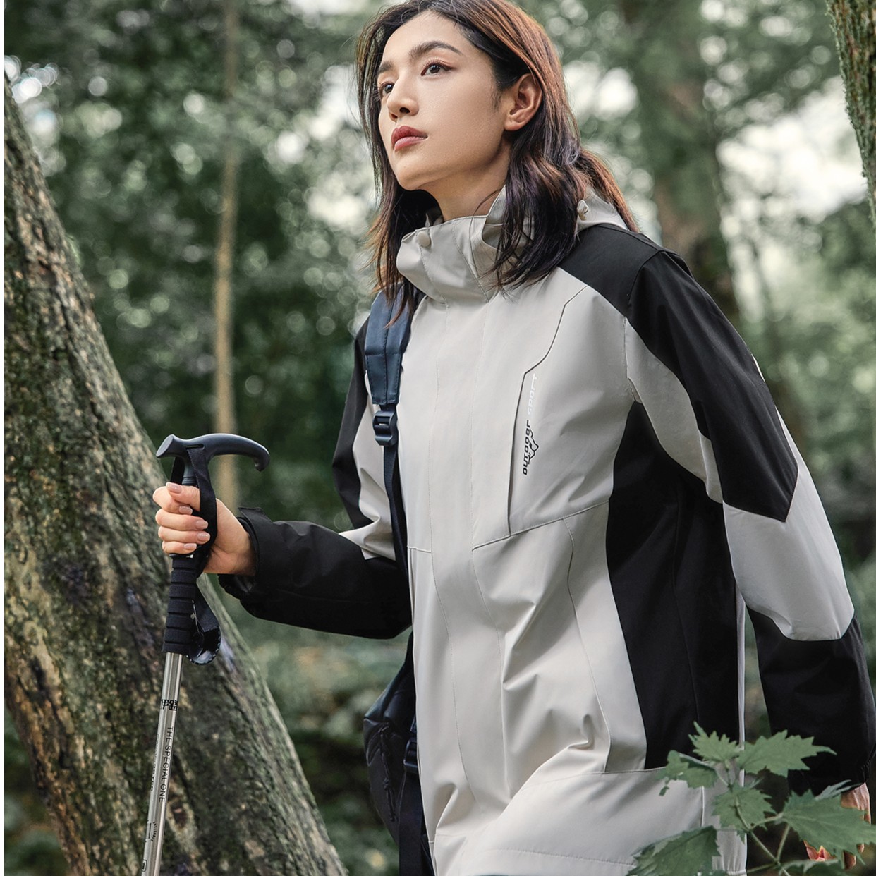 【浪莎】浪莎三合一户外功能性夹克Hud1818