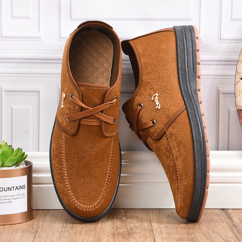 工作鞋子男冬季防滑耐磨工地上班劳保防臭轻便软底开车厨师鞋秋天