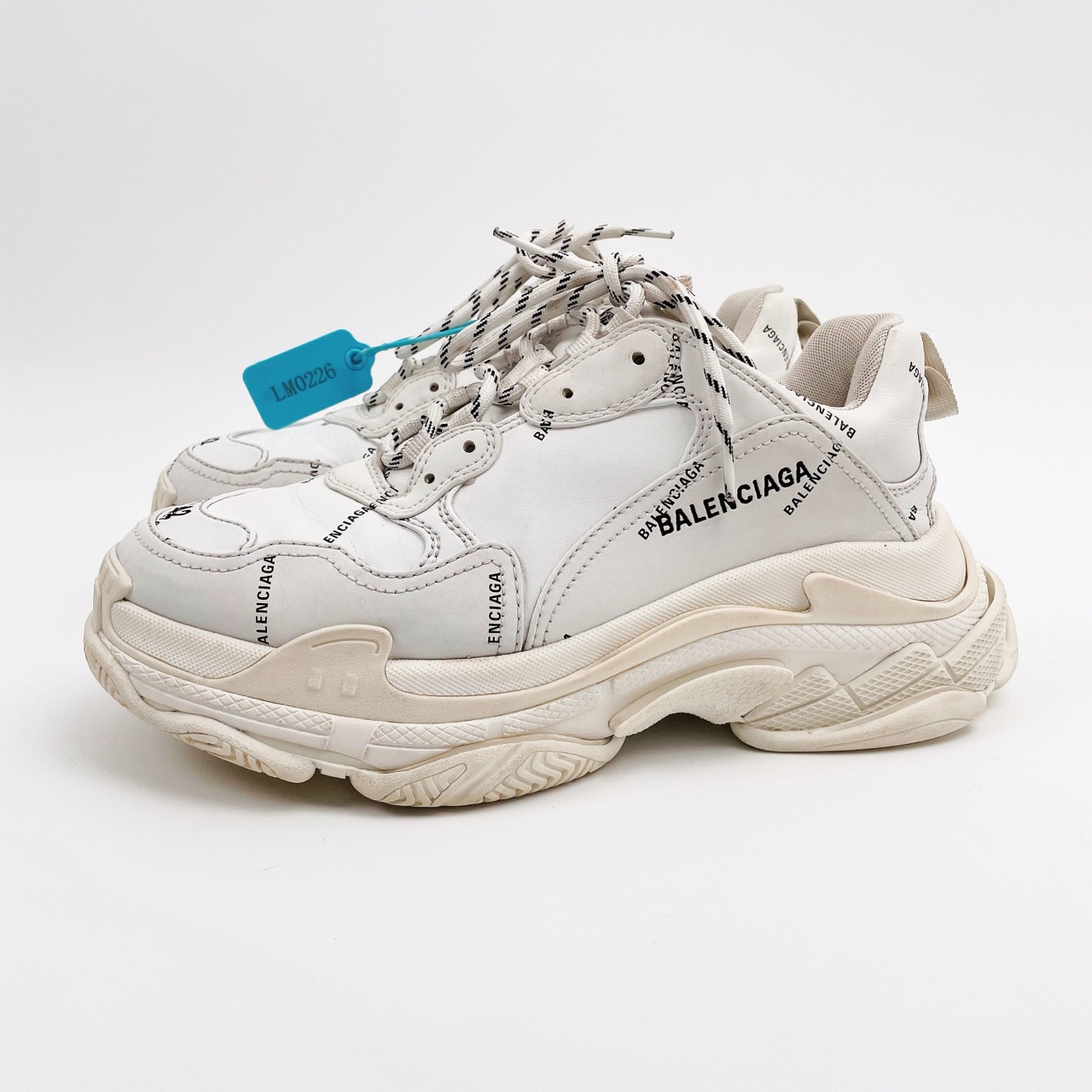42码 Balenciaga巴黎世家 triple s 弹幕老爹鞋 95新 LM0226