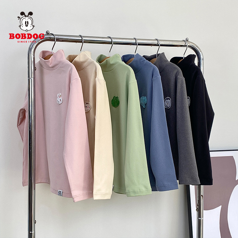 【董先生专享】Bobdog/巴布豆半高领打底衫（两件装）CBE3ZT160