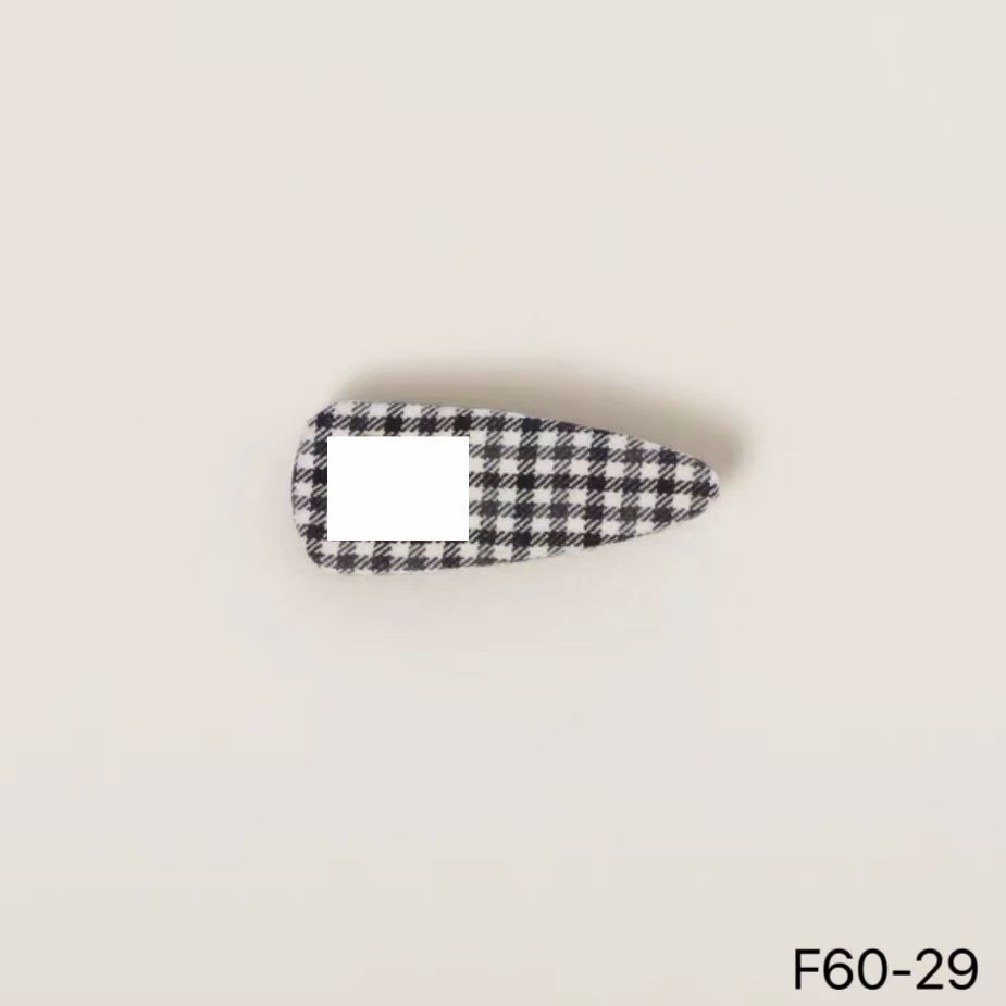 F60发夹气质时尚百搭百搭优雅网红千鸟格简约发夹