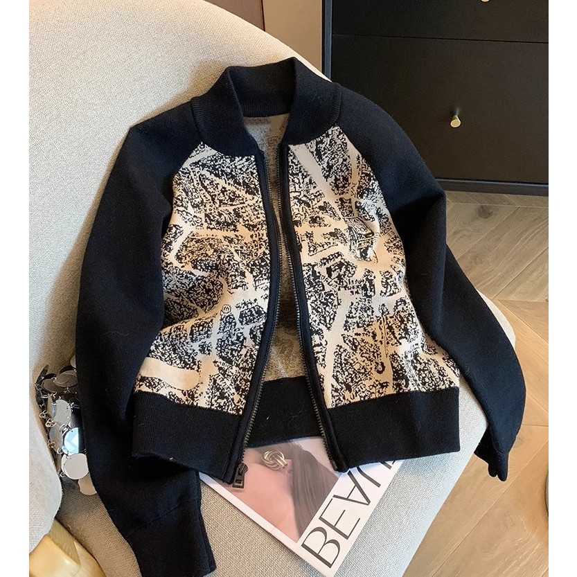 秋冬厚毛衣外套设计感时髦轻奢毛衣开衫外套女秋季小众长袖上衣