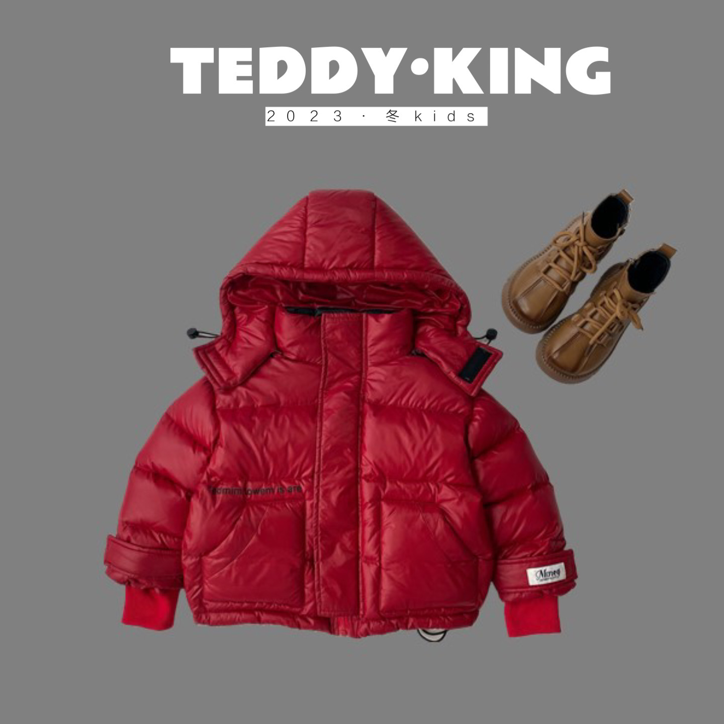 Teddy King/泰迪大圣2023冬 中小童 韩版 新款 羽绒服 TXB231288