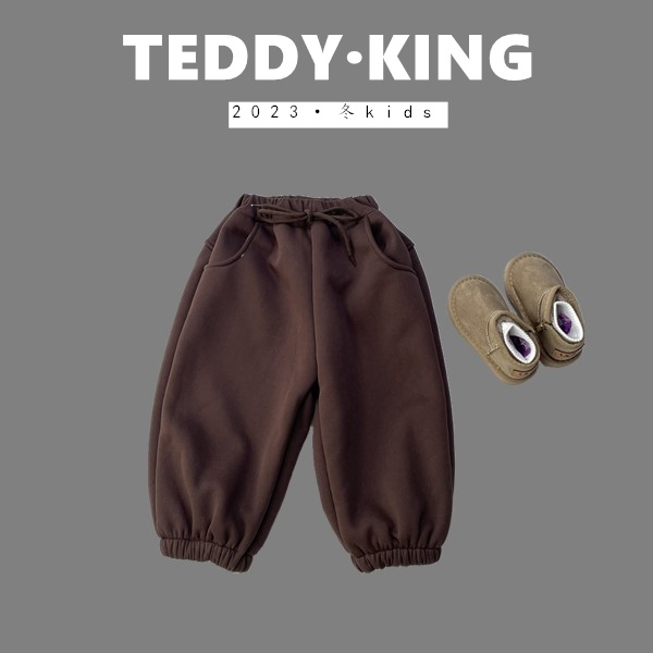 【Teddy King】2023 中小童 韩版 新款  带腰绳卫裤 X23108