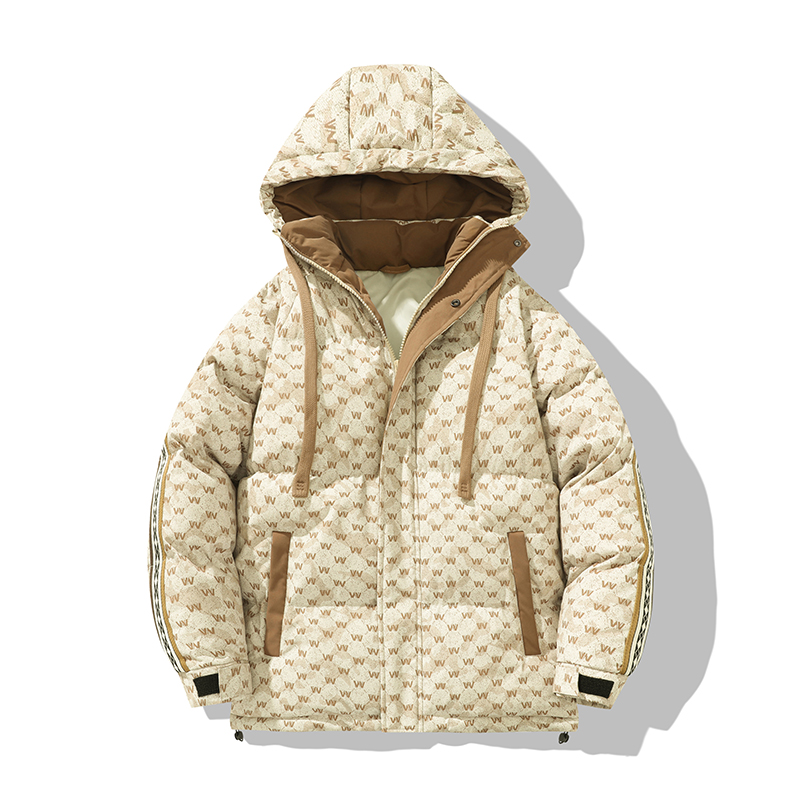 太子岁男装冬季时尚潮流百搭连帽棉衣男士夹棉外套情侣8871