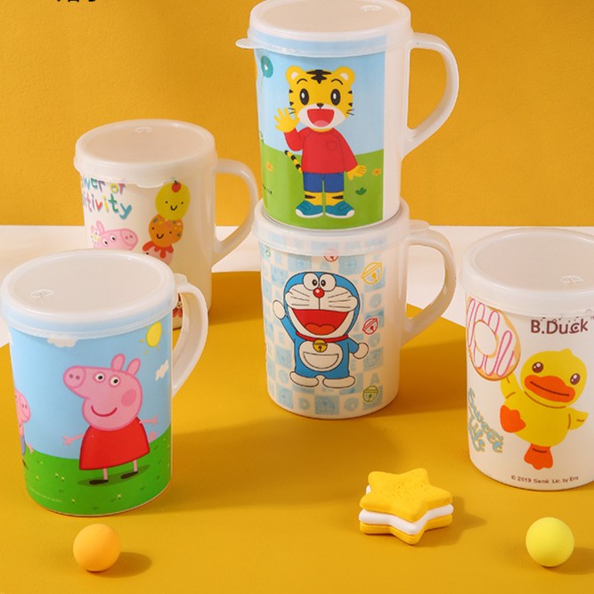 食品级儿童水杯家用宝宝喝水牛奶杯高颜值ins风喝奶杯泡奶杯防摔