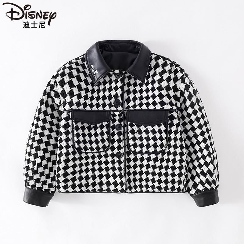 Disney迪士尼春装新款格子外套小孩男女宝宝外出衣服XOW3SW872