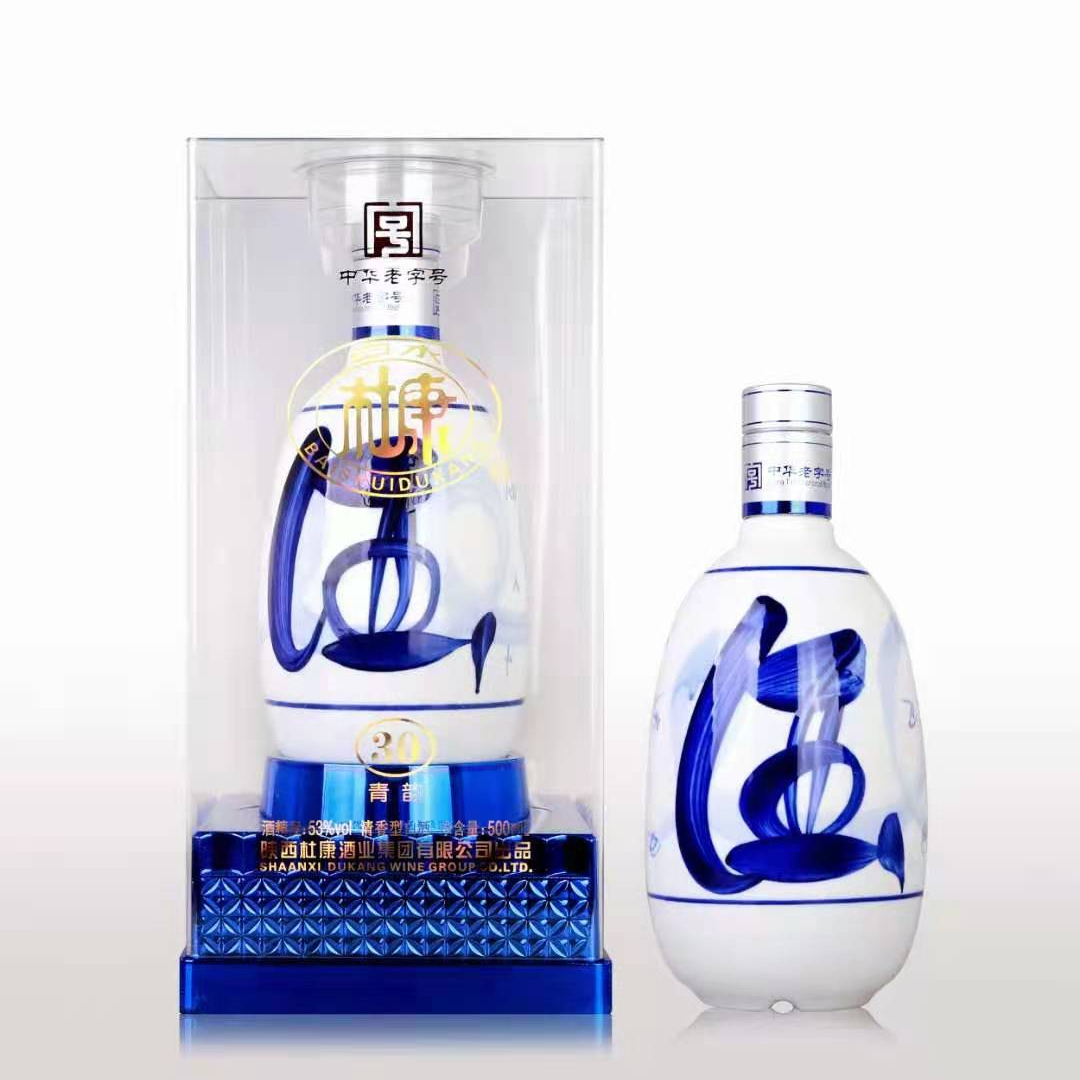 白水杜康酒厂汉唐酒祖青韵30酒     清香型  500mL*6盒53度