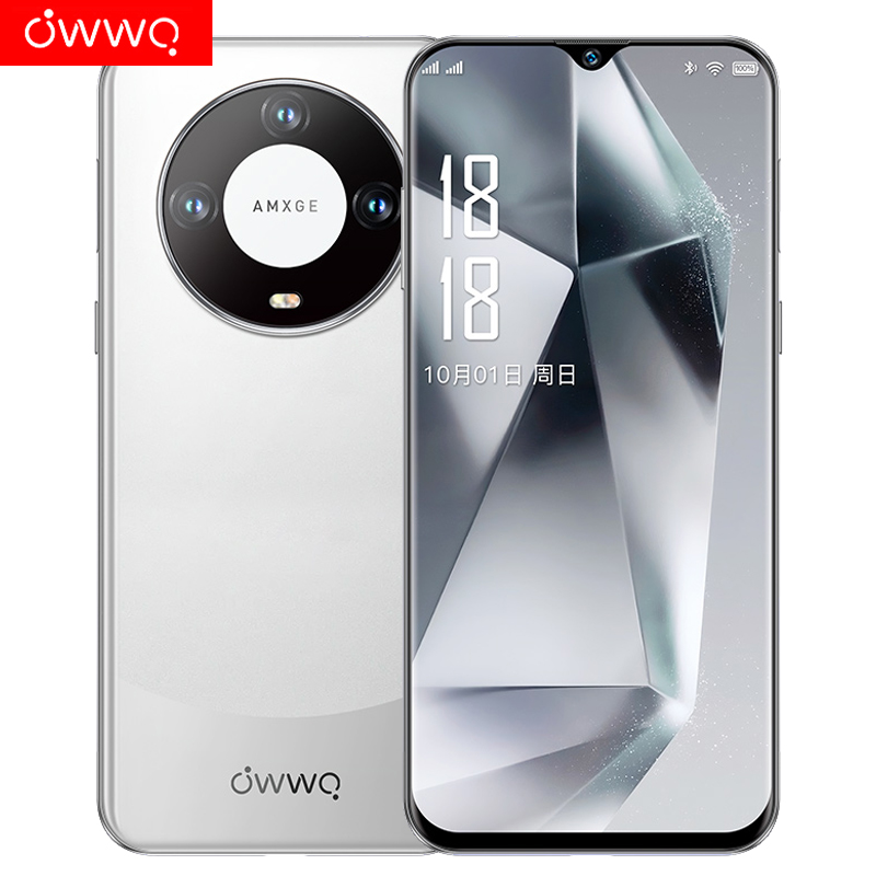 白沙银【新品首发】全新6.5英寸全网通人脸双卡欧沃智能手机