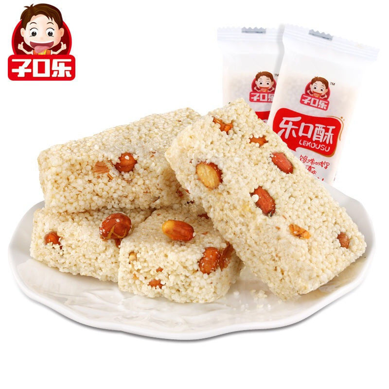 子口乐一口酥米花糖膨化小米酥花生糖冻米糖休闲零食/0lb蔬菜组合