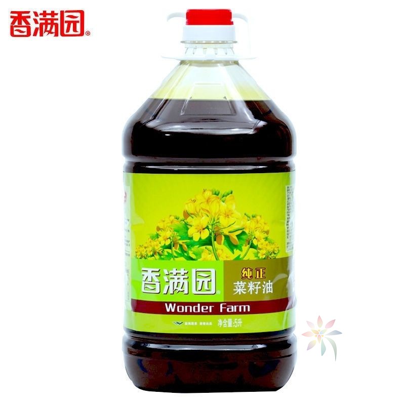 5L香满园纯正菜籽油植物食用油炒菜烹饪烘焙家用餐饮/0lb蔬菜组合