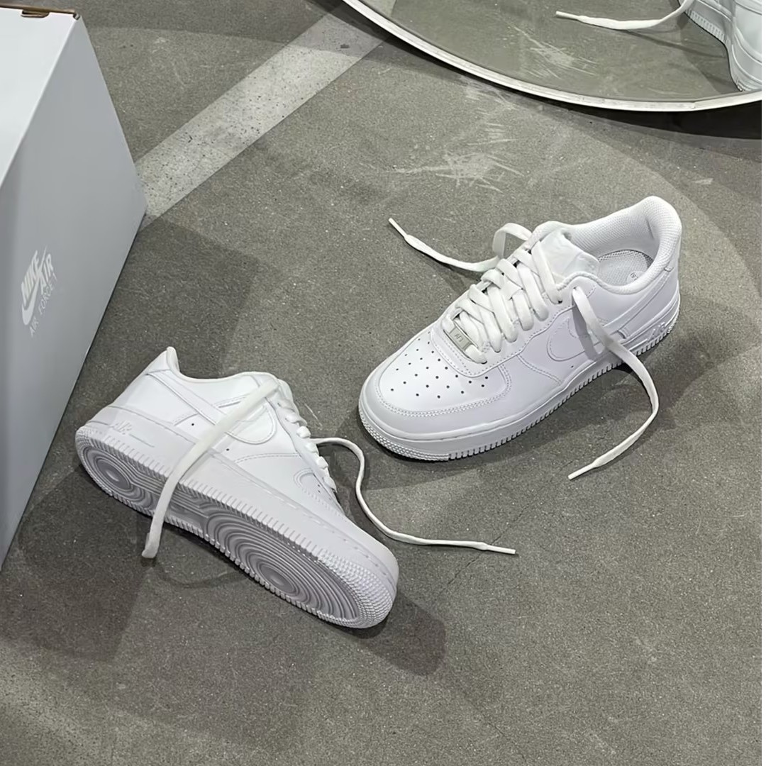 Nike/耐克空军一号 女子运动鞋AF1纯白厚底板鞋 DD8959-100女款