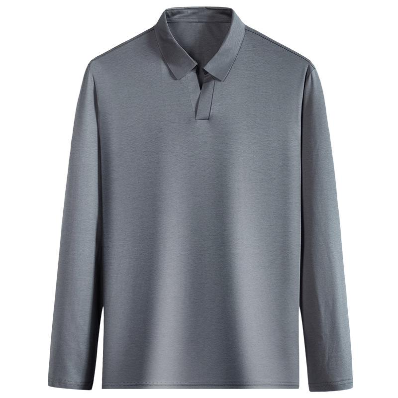 粉丝福利t恤上衣男士长袖休闲商务翻领打底衫