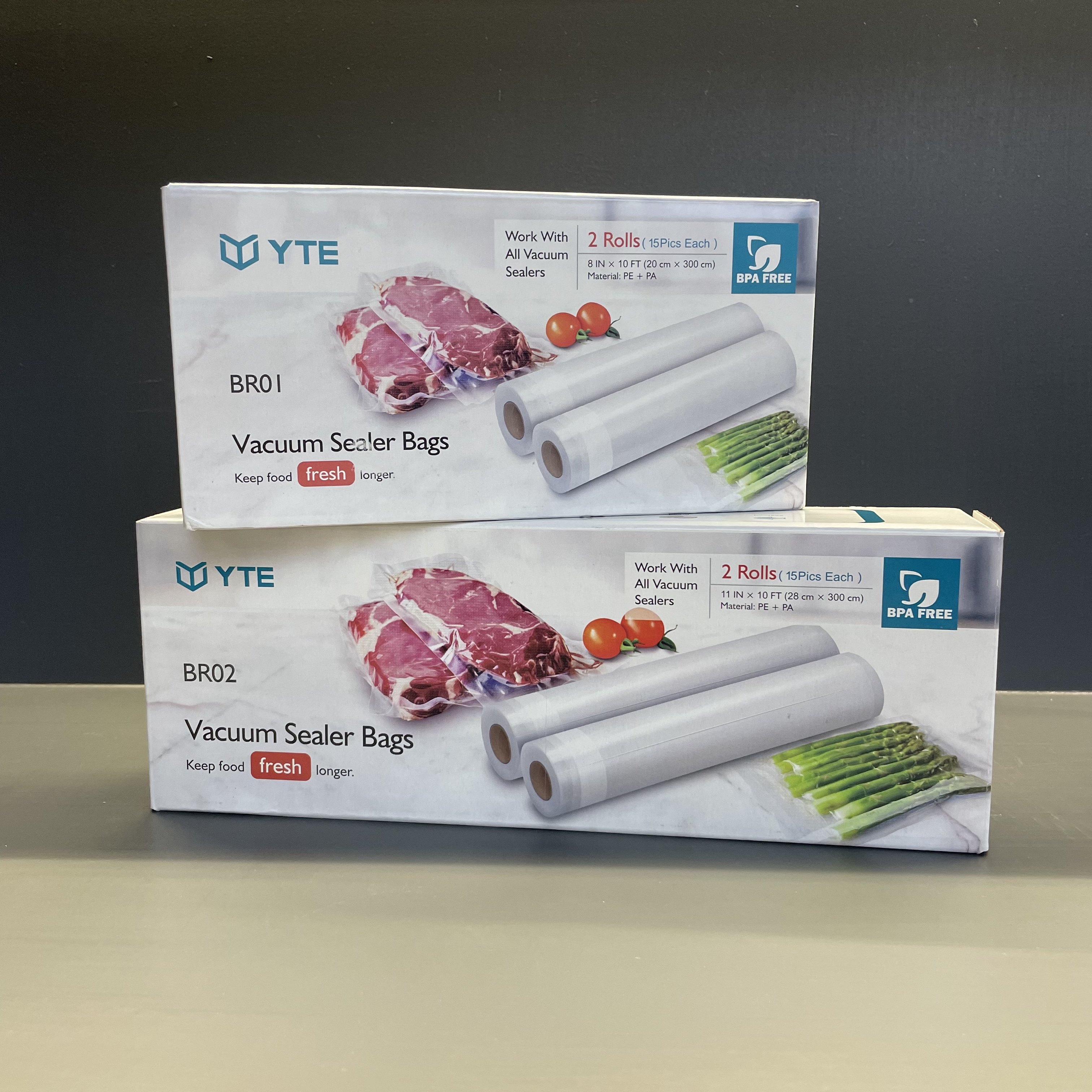 D713# 保鲜袋食品真空机专用真空袋保鲜膜厨房用一次性大卷盒装