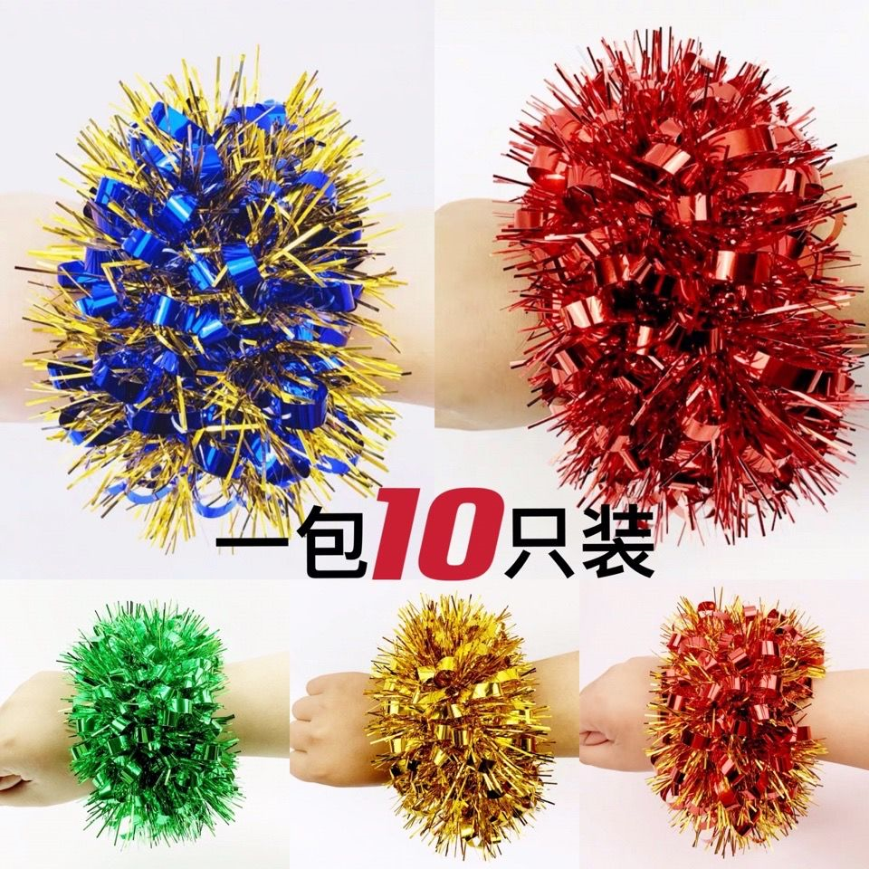 手腕花舞蹈表演出儿童成人通用皮筋款幼儿晚会跳舞道具啦啦操手环