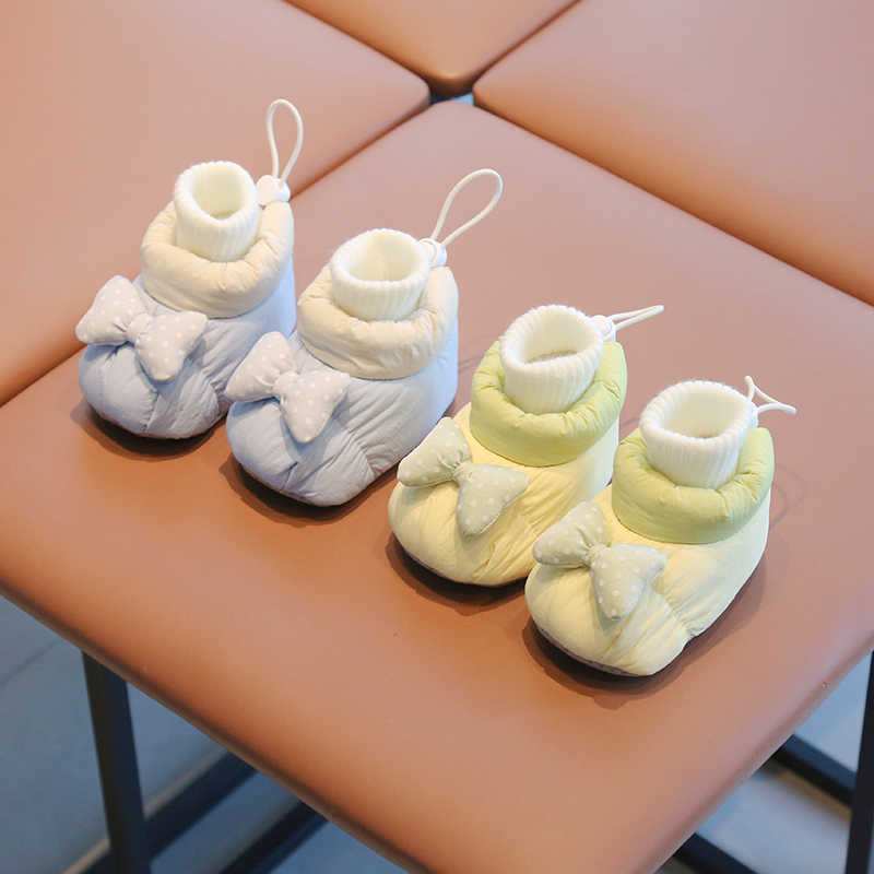 婴幼儿婴儿鞋子秋冬季0-1岁男女宝宝新款软底加绒保暖防滑步前鞋