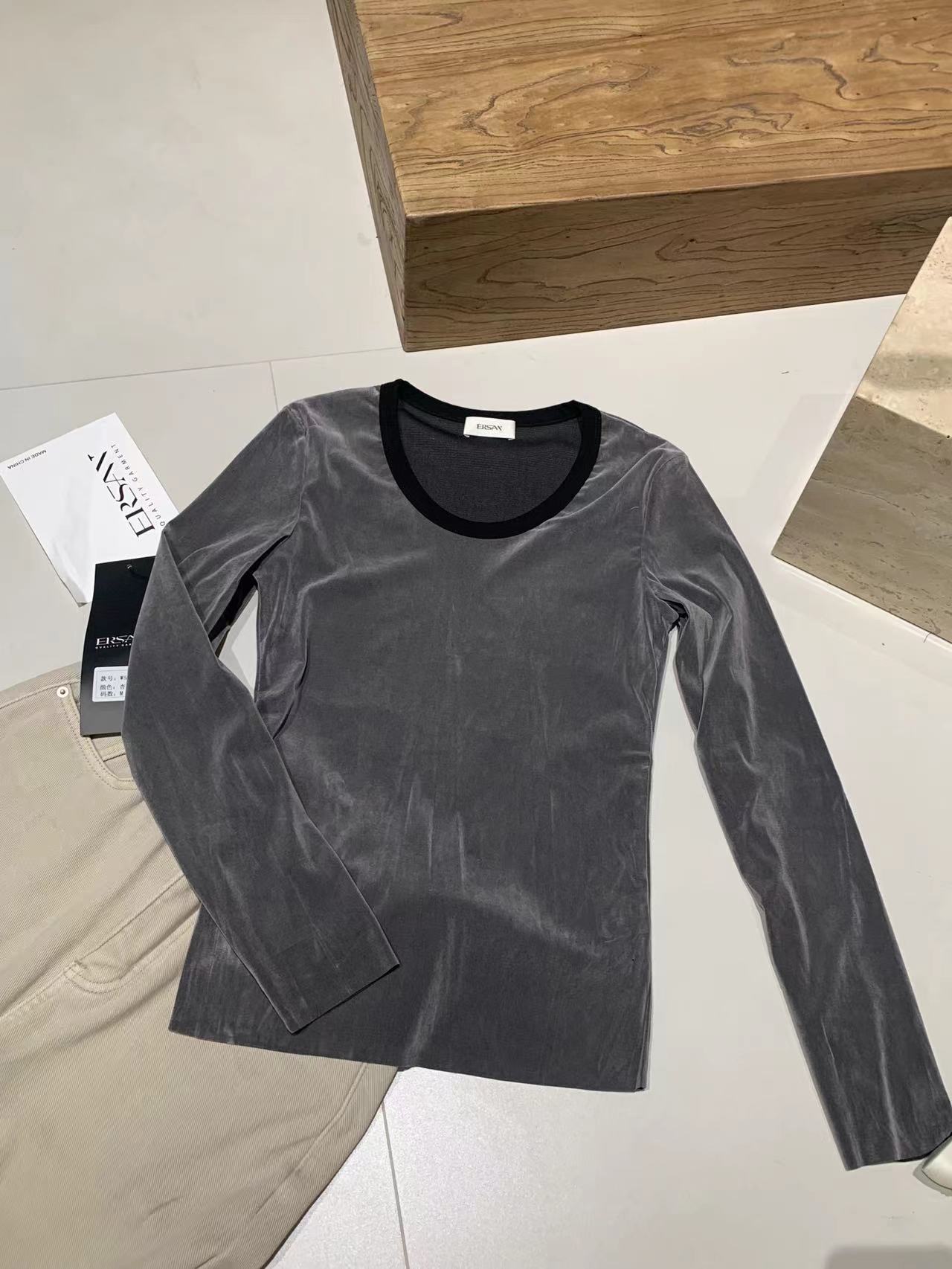 Ersan（220#）气质圆领宽松显瘦上衣