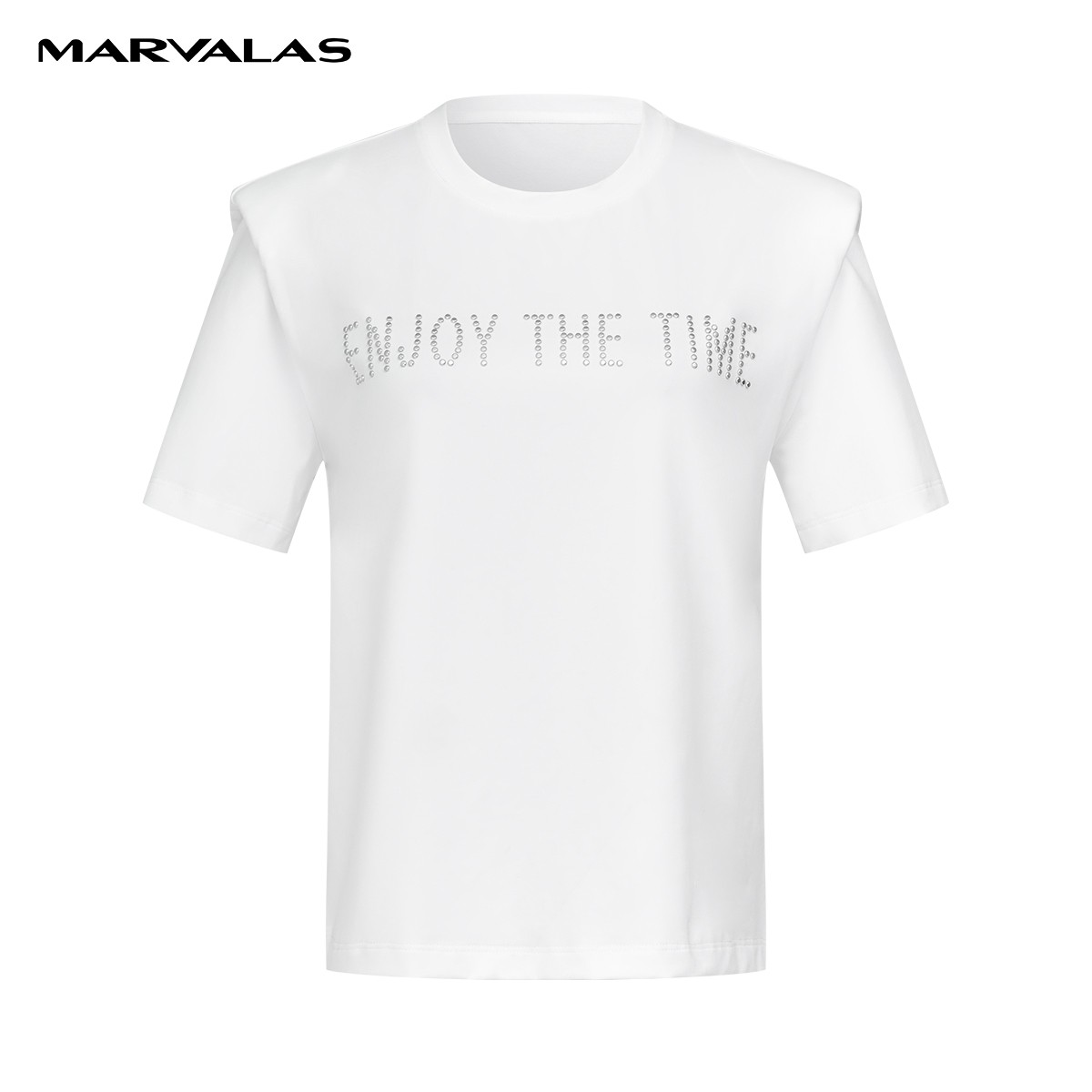 【专柜同款】M313103404曼德诗设计感T恤休闲夏季速干印花圆领