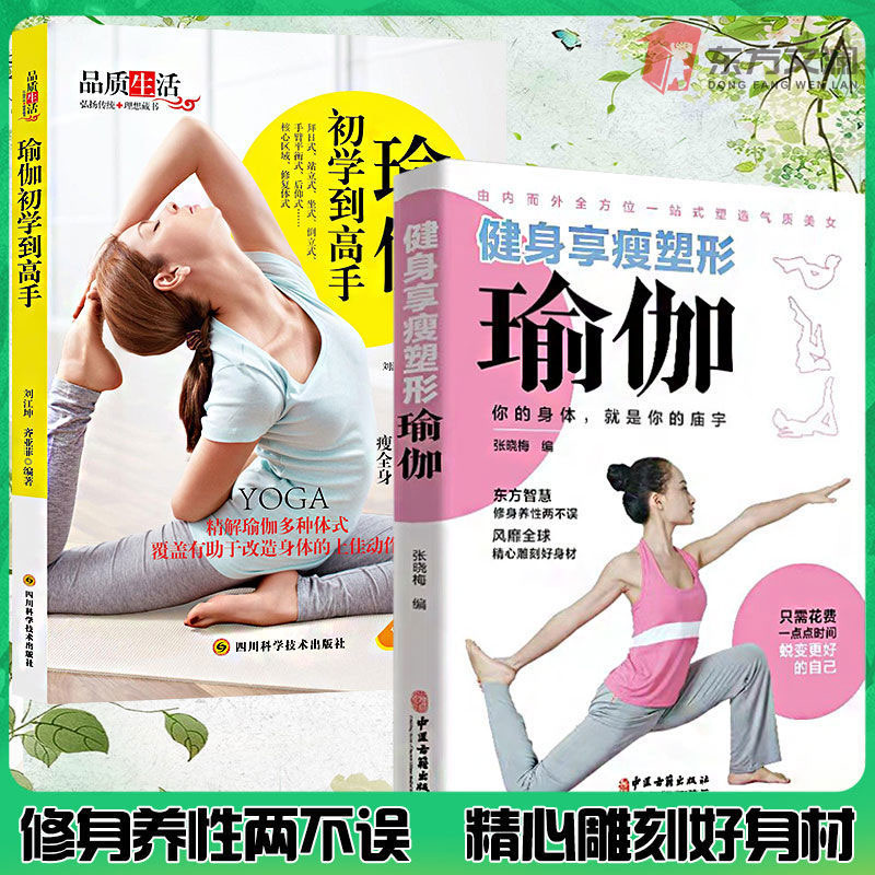 瑜伽初学到高手书籍初级入门修身养兴健美修体教程拉伸塑身美体