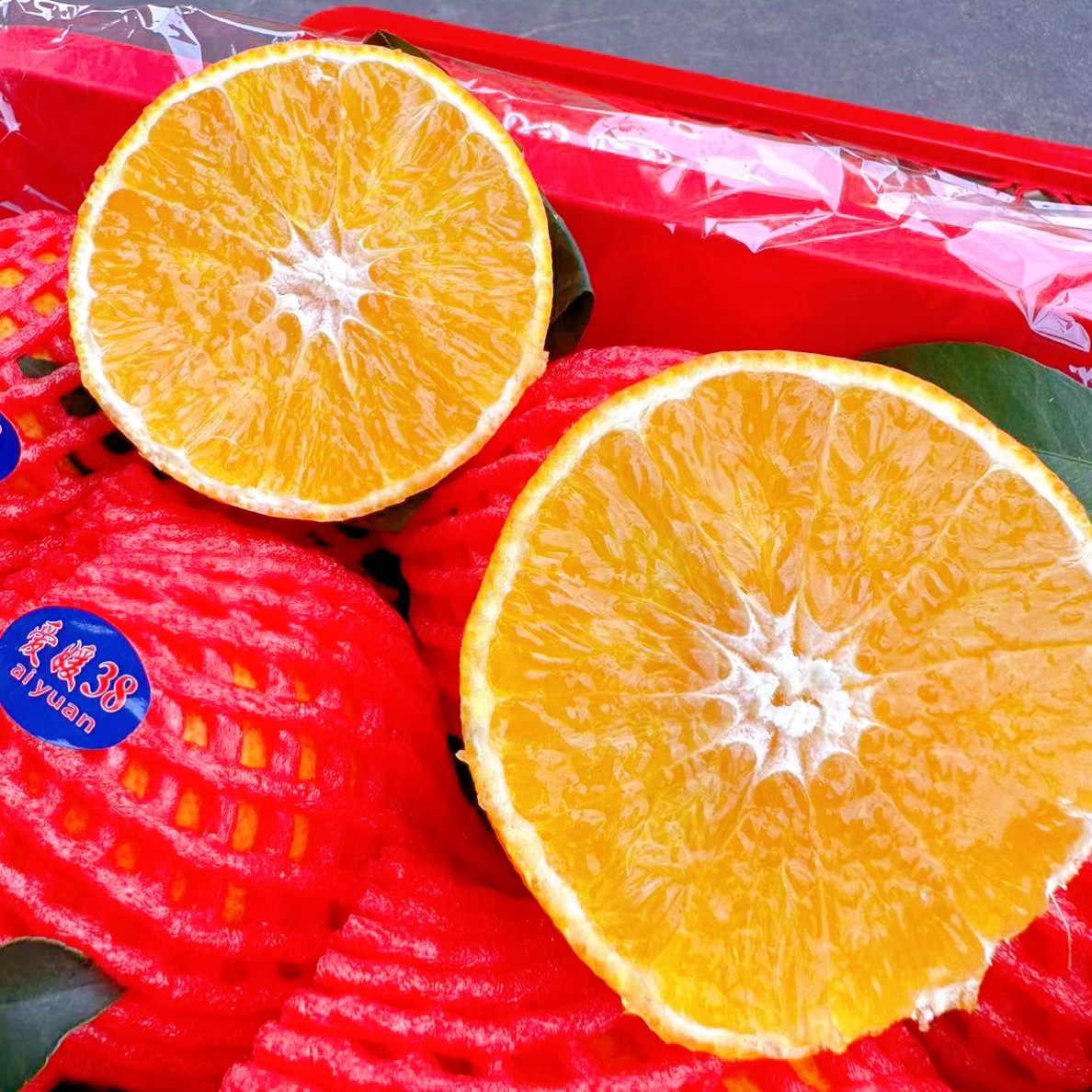 石姐爱媛果冻橙9斤左右带箱酸甜