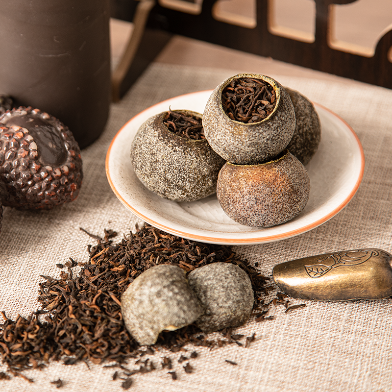 【欢喜严选好茶】李陌茶 10+18头采·小青柑熟茶茶叶（一罐250g)