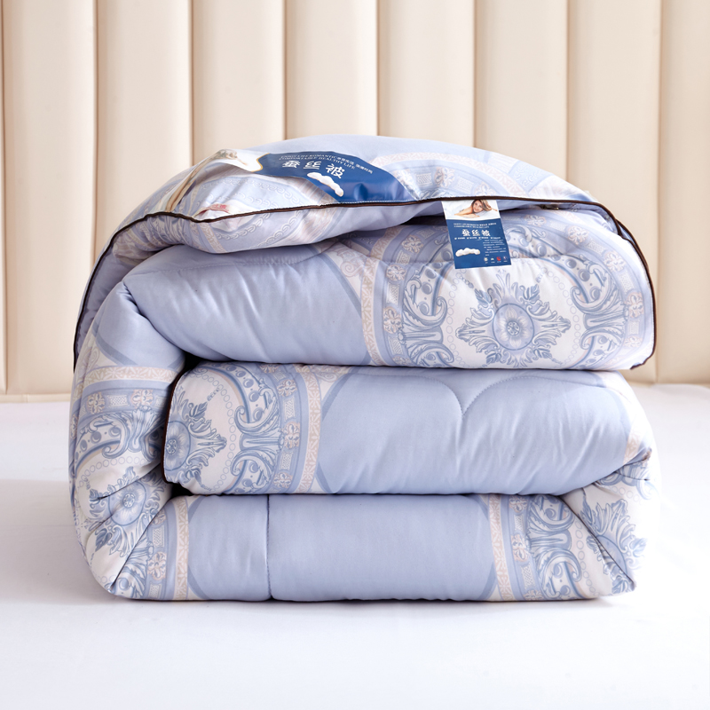 网红蚕丝被100%正品桑蚕丝冬被保暖被全棉加厚冬被单双人高档棉芯