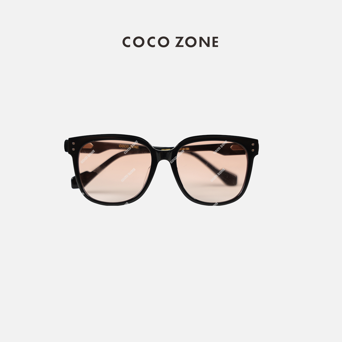 COCO ZONE 优雅渐变色黑框素颜潮牌女装太阳眼镜 23C29809