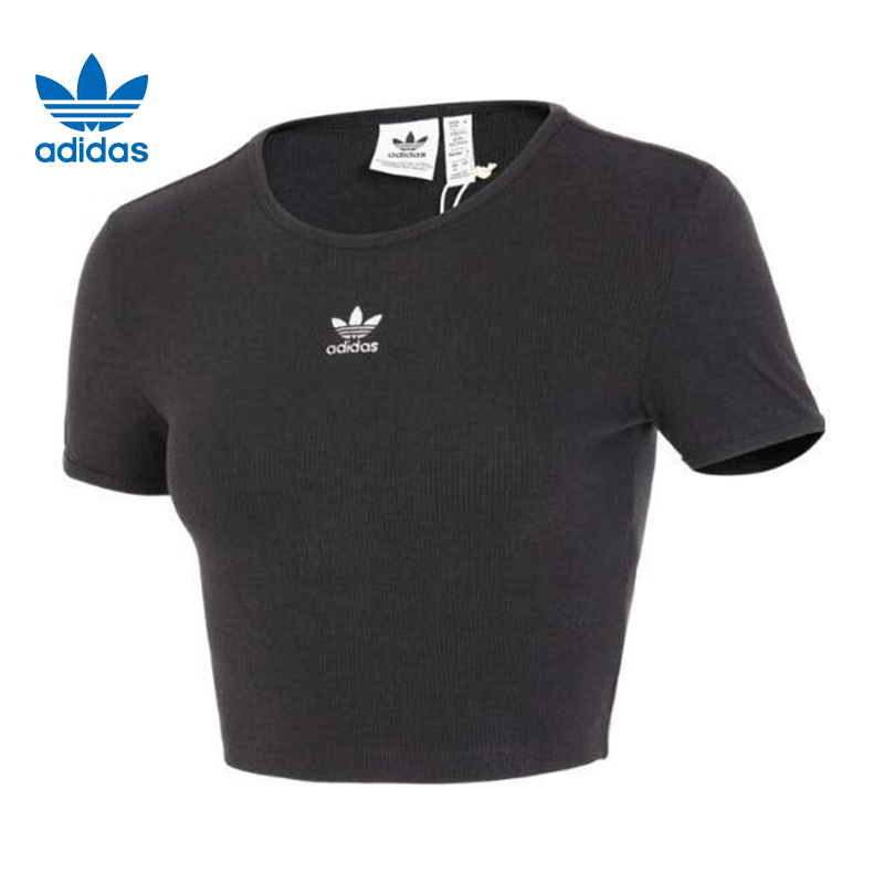 adidas/阿迪达斯【FDD店铺同款】女子RIB TEE短袖T恤 II8057