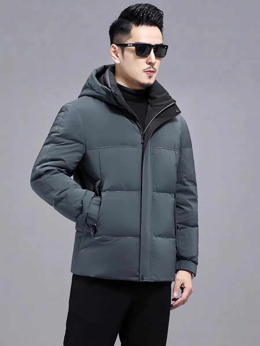 【金立来】休闲连潮流保暖帽鹅绒服外套23011