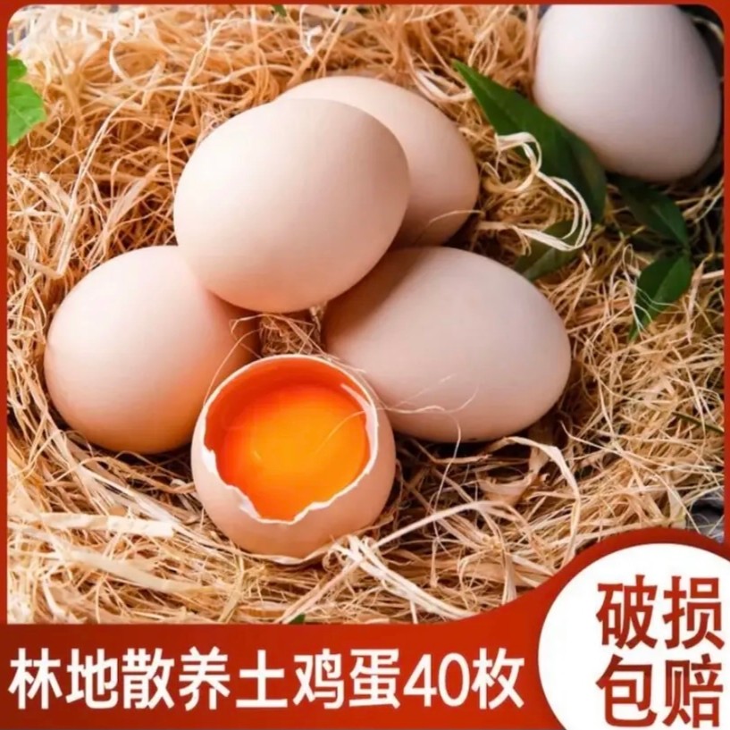 【山林散养】农家散养土鸡蛋新鲜营养天然农场配送10/40枚土鸡蛋