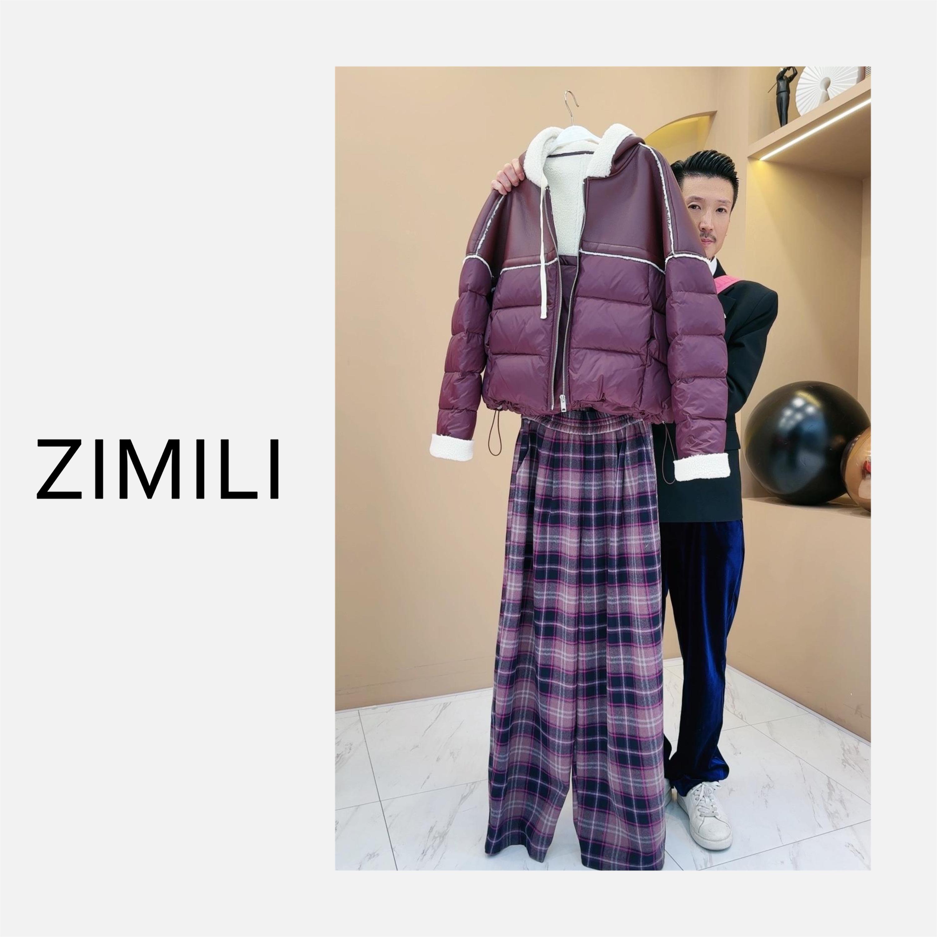 【LING哥定制】冬季加厚蛋白皮毛毛鹅绒外套2230A+毛呢格子裤2553A