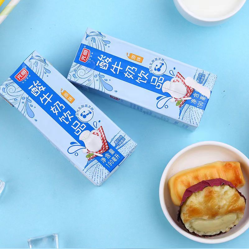 光明酸牛奶饮品190ml*24盒装6月份产 保质期8个月
