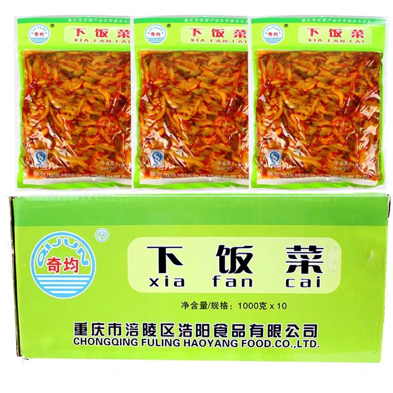 奇均下饭菜开袋即食2斤小菜重庆特产新鲜脆嫩咸菜丝去皮涪陵榨菜