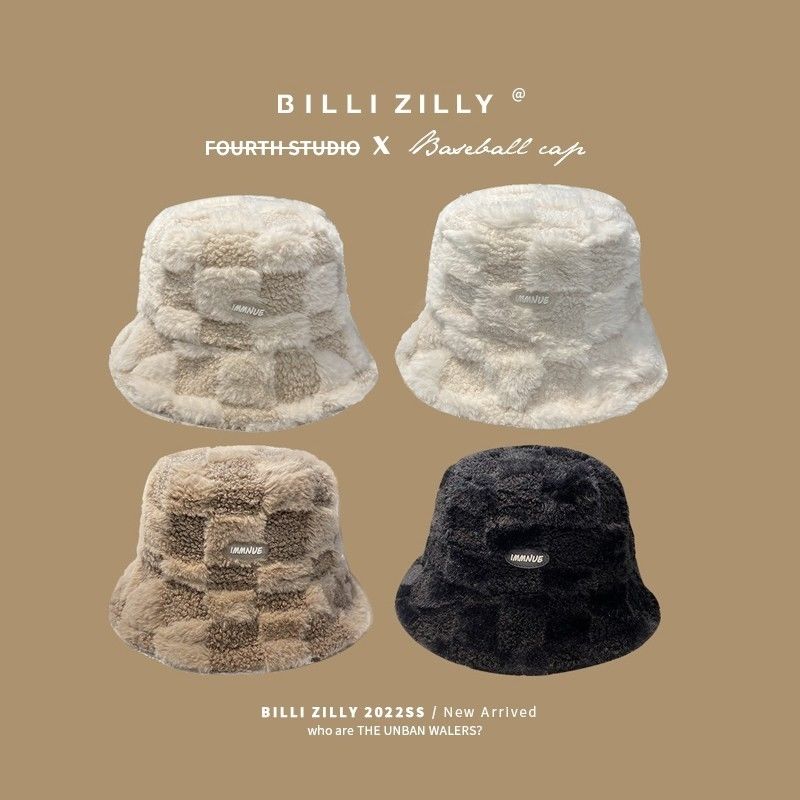 秋冬季渔夫帽子女加厚保暖防寒防风韩版时尚兔毛盆帽显脸小水鸿欢