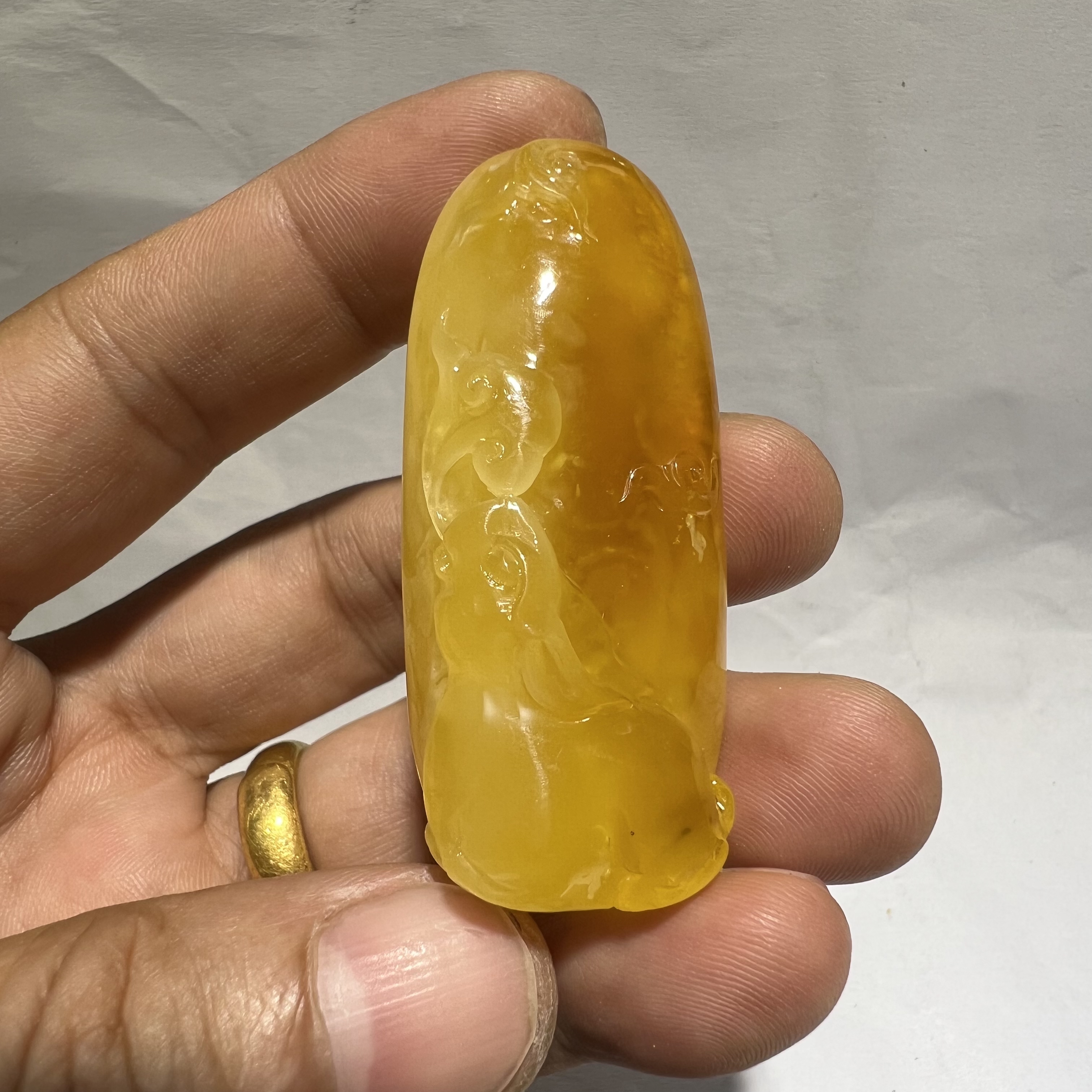 好玉易珠宝琥珀蜜蜡吊坠挂件貔貅招财包裹物女款巧雕老型大气经典
