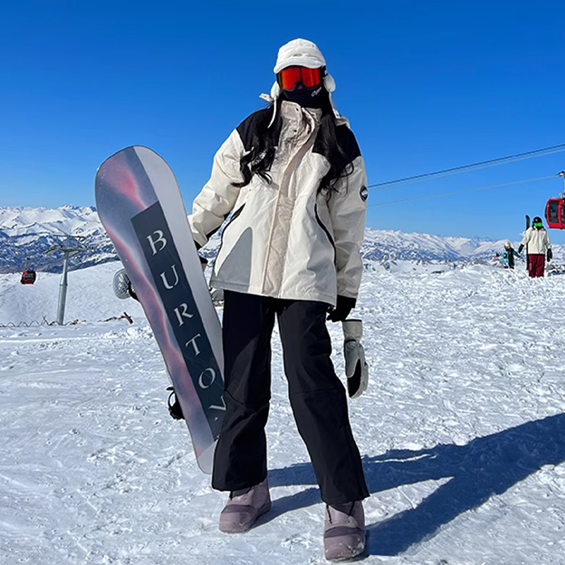 抗寒零下40度加绒冲锋裤男女款冬季防风防水工装裤东北户外滑雪裤