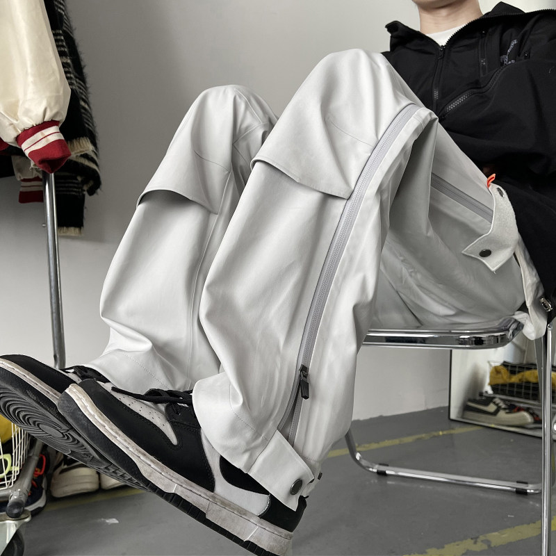 户外运动裤男士休闲冲锋裤春秋季男装防水登山裤滑雪裤痞帅直筒裤