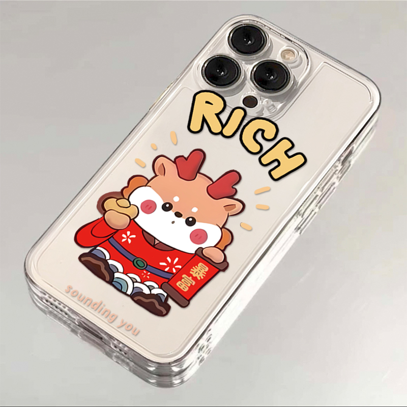 2024龙年暴富iPhone15/14手机壳13新款12/11苹果OPPO华为VIVO小米