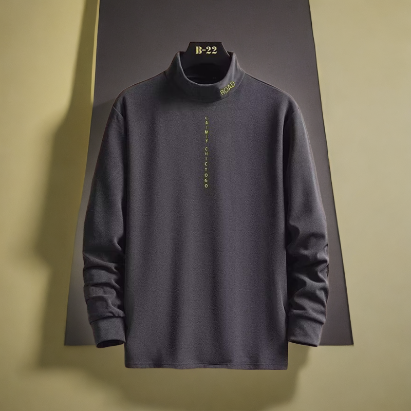 美式秋冬季潮牌卫衣男士高领新款高货空气层潮流痞帅卫衣男生穿搭