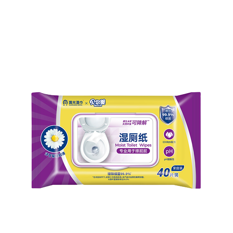 BESTIN/贝尔婴国光贝尔婴湿厕纸40P*3包