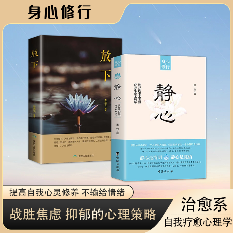 静心 战胜焦虑 自我疗愈 情绪控制 心理健康疏导书籍G3