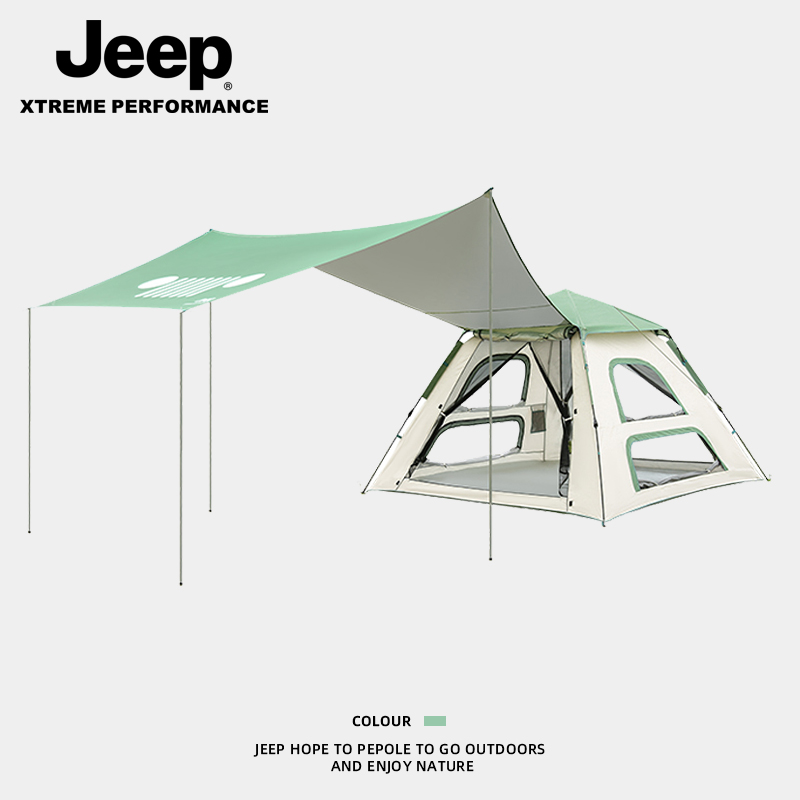JEEP/吉普自由客帐篷户外便携式折叠天幕一体自动野营露营全防晒