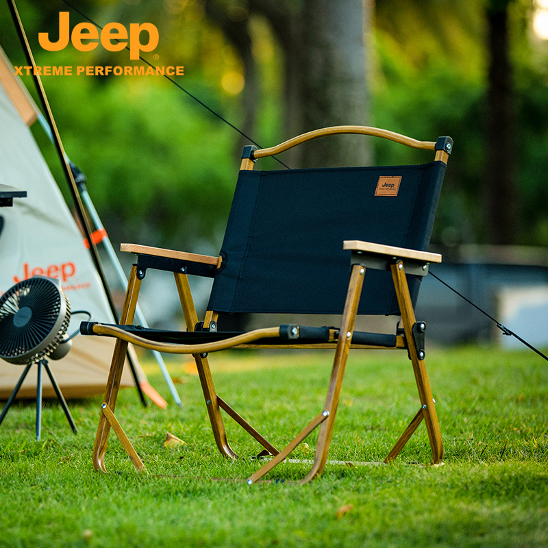 JEEP/吉普户外折叠椅子克米特椅躺椅便携式露营桌椅子沙滩椅凳子