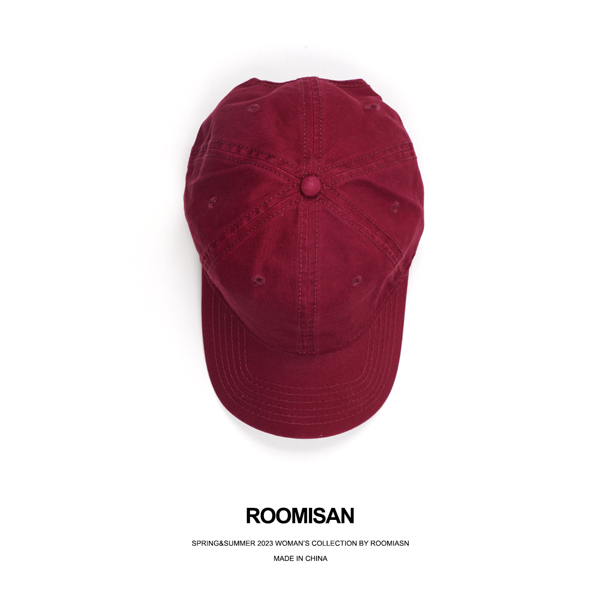 ROOMISAN2023新品方圆脸天菜棒球鸭舌帽203