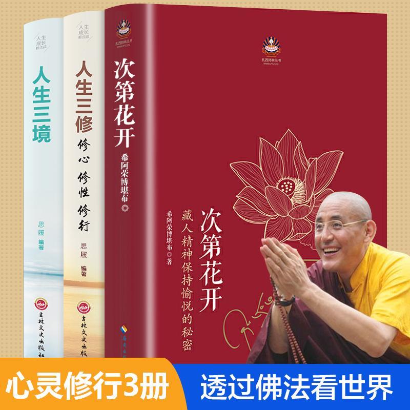 全3册次第花开正版包邮透过佛法看世界人生三境人生三修人生智慧