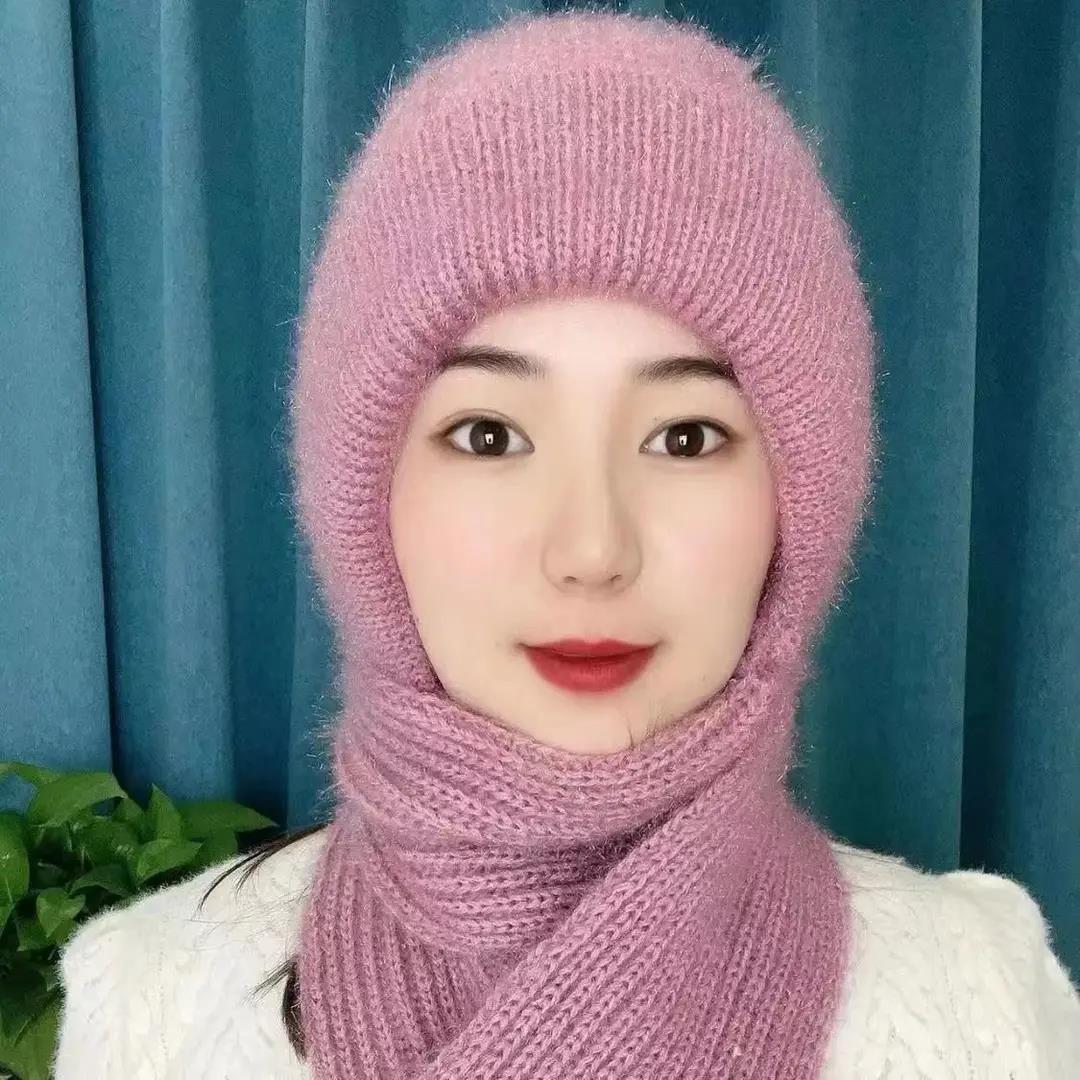 宠粉【经典款风雪帽】加绒加厚帽子保暖围脖围巾套装秋冬套头骑车