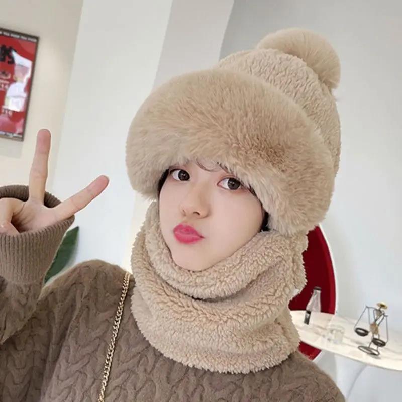 20023新款秋冬款加厚毛绒套头帽防风防寒骑车必备加厚帽保暖高端