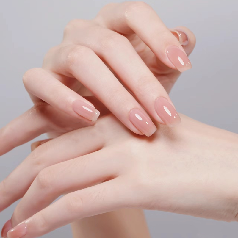 纯手工甄嬛同款穿戴甲裸色自然美甲贴片可拆卸假指甲贴仙女气质款